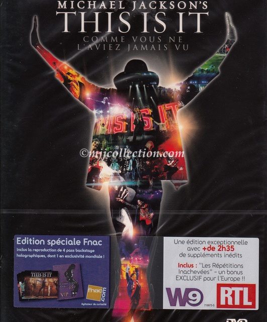 This Is It – Fnac.com Special Edition – W9/RTL Edition – Collectors Edition – 2 Disc Special Edition – DVD – 2010 (France)