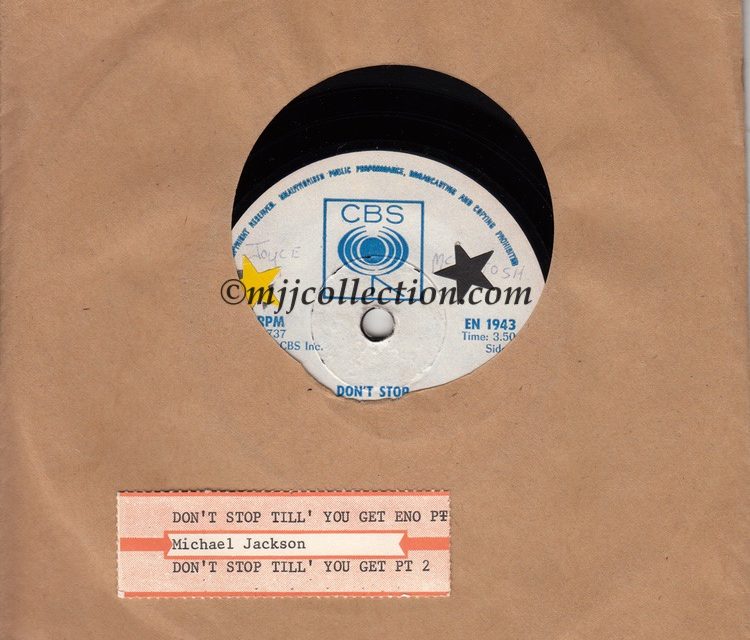 Don’t Stop `Til You Get Enough – 7″ Single – 1979 (Rhodesia)